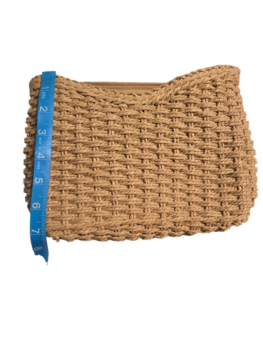 Straw Woven Handbag Purse, NWOT beachy Boho Vacation Resort 2 Straps!